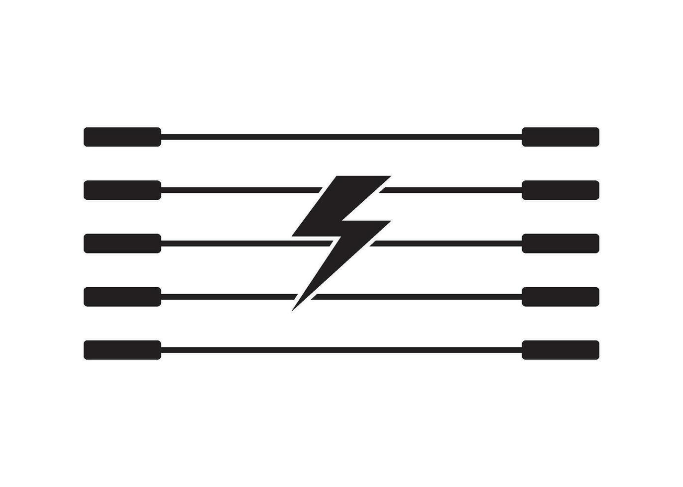 electric fence icon design vector isolated