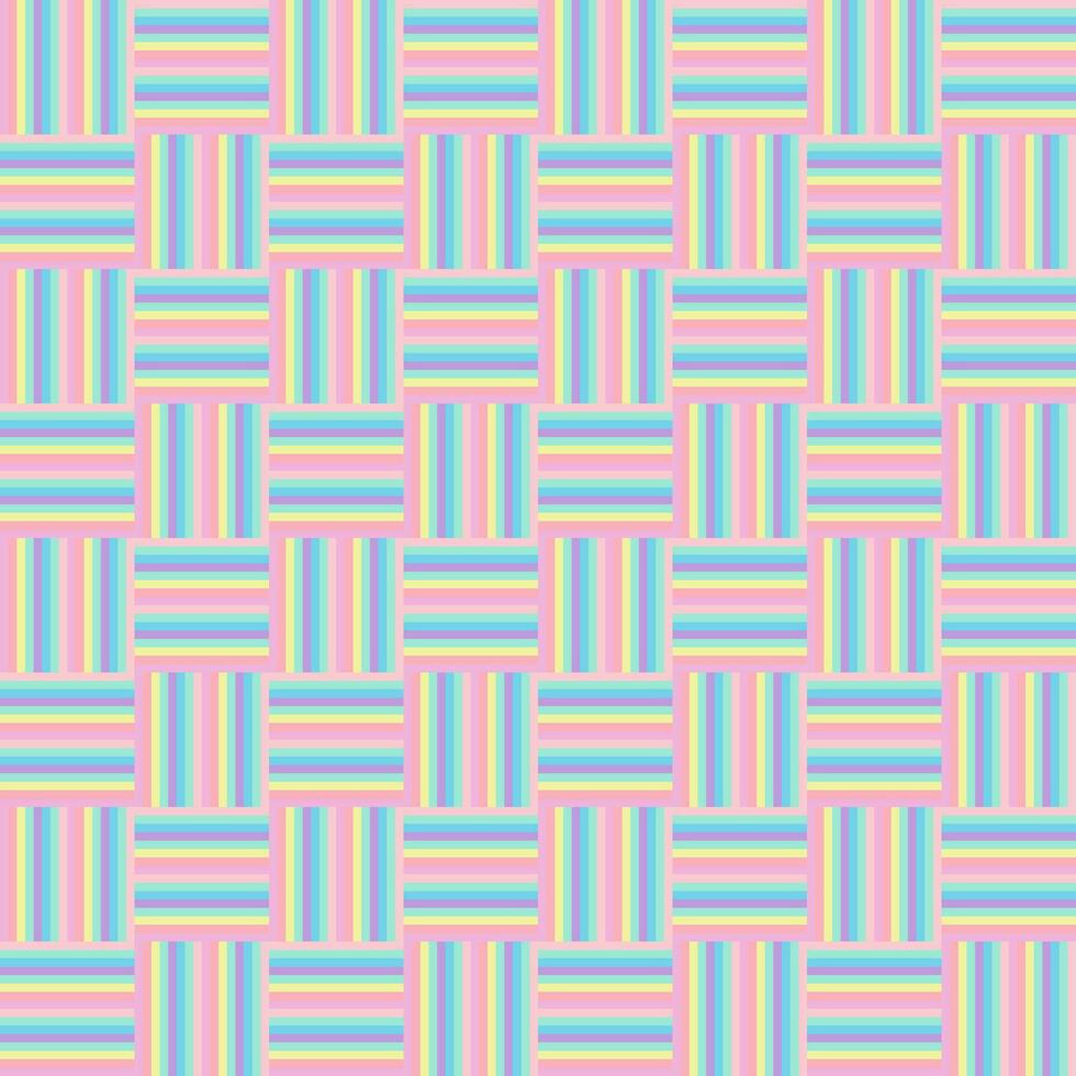 Plaid pastel seamless pattern background vector