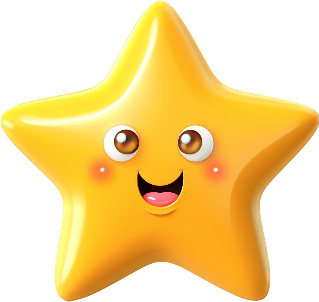 Star png with AI generated.