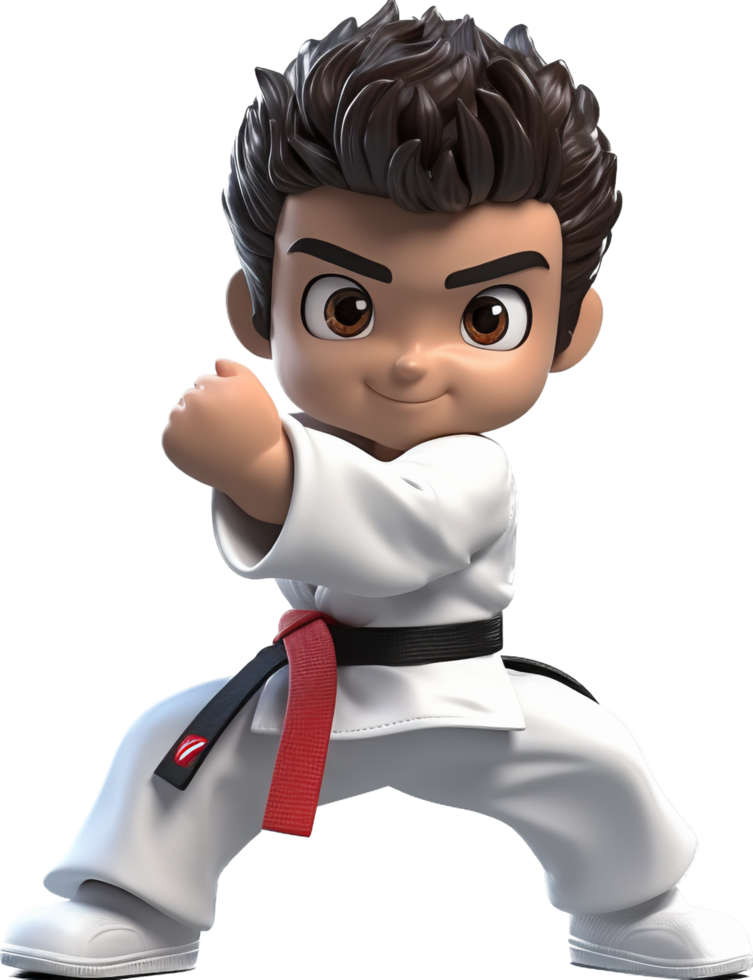 Taekwondo png with AI generated.