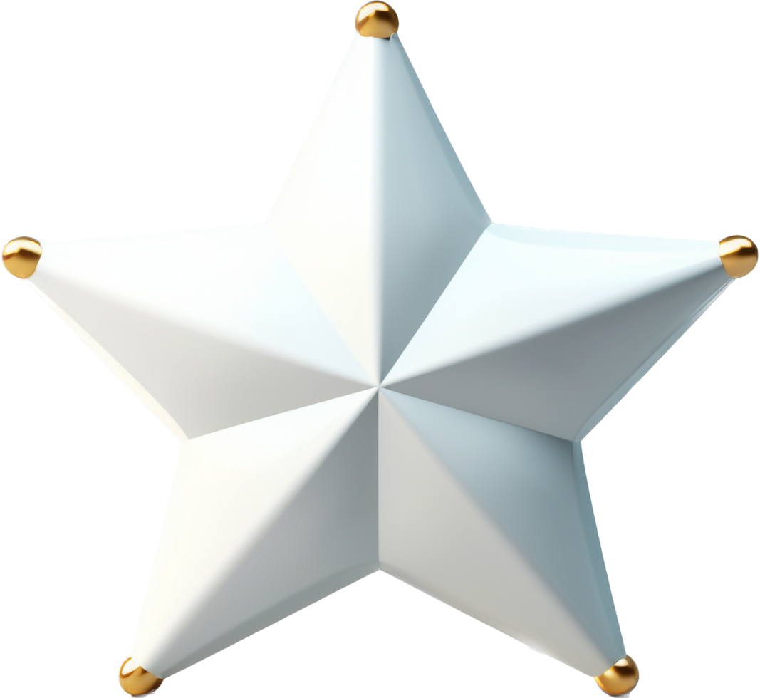 Star png with AI generated.