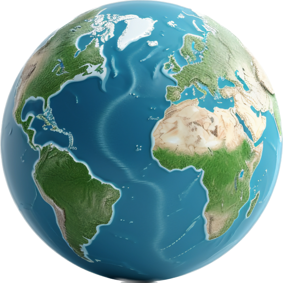 Earth png with AI generated.