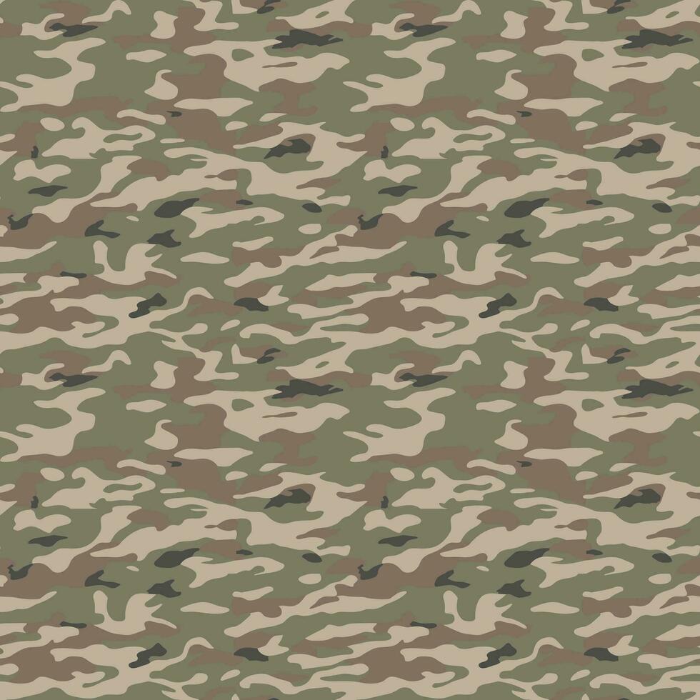 Ejército camuflaje vector sin costura patrón, camuflaje antecedentes