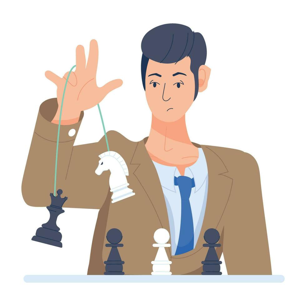 Trendy Strategic Person vector
