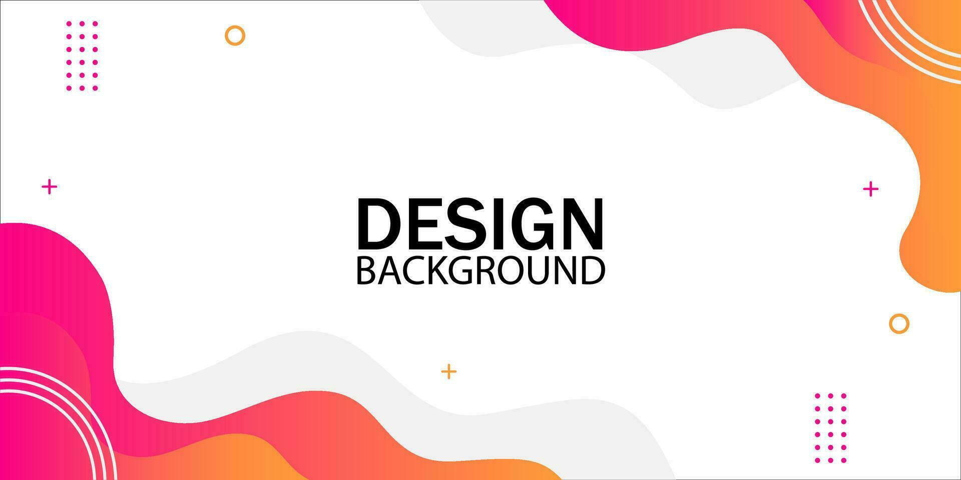Abstract Colorful template banner with gradient color. Design with liquid shape. vector