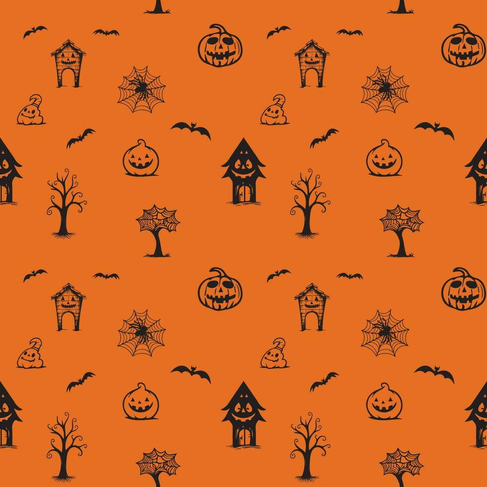 Halloween pattern. Vector background.