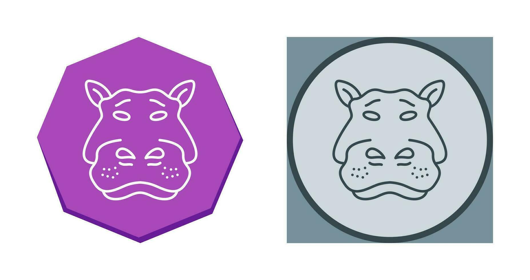 Hippo Vector Icon