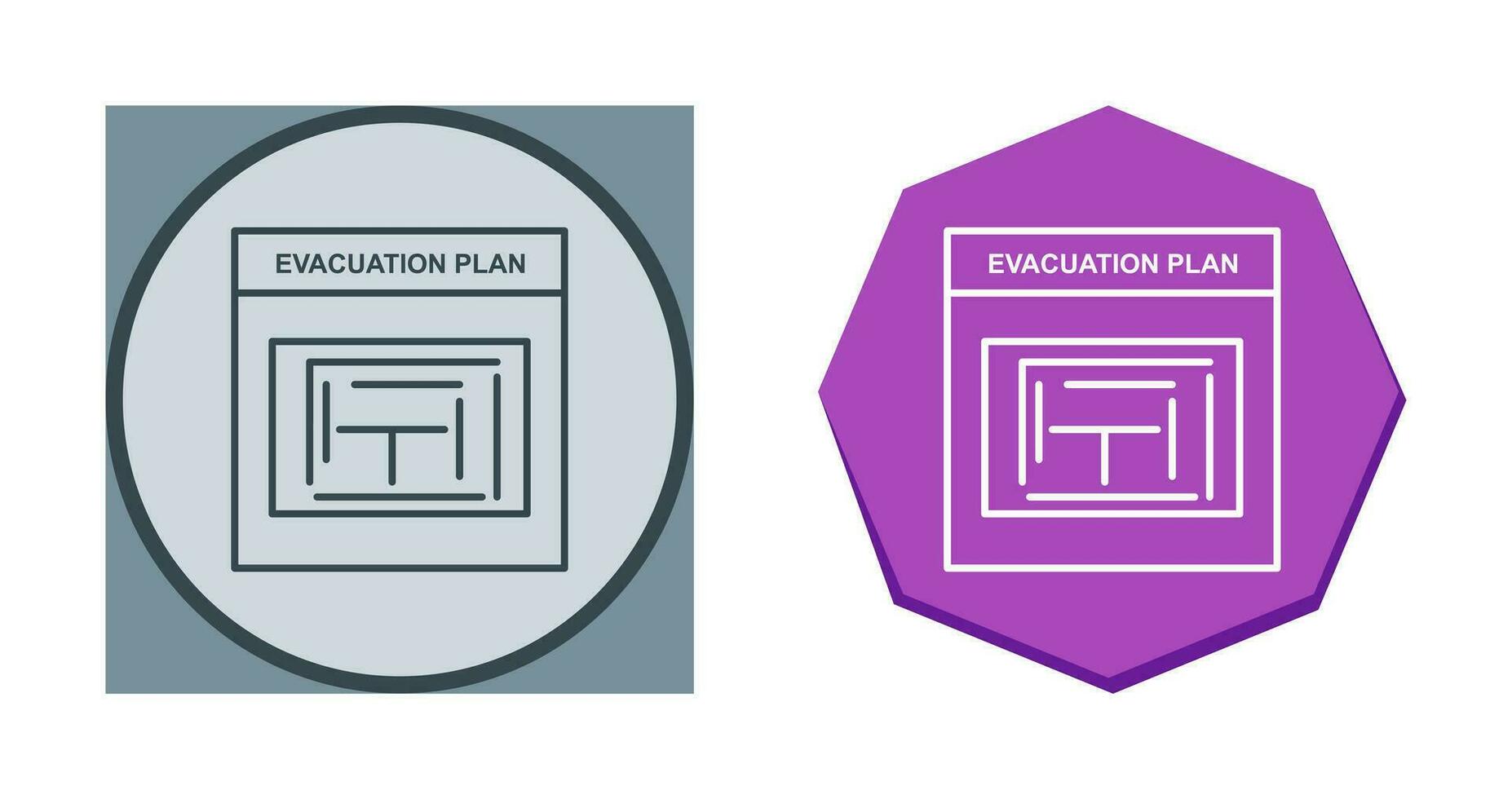 Evacuation Plan Vector Icon