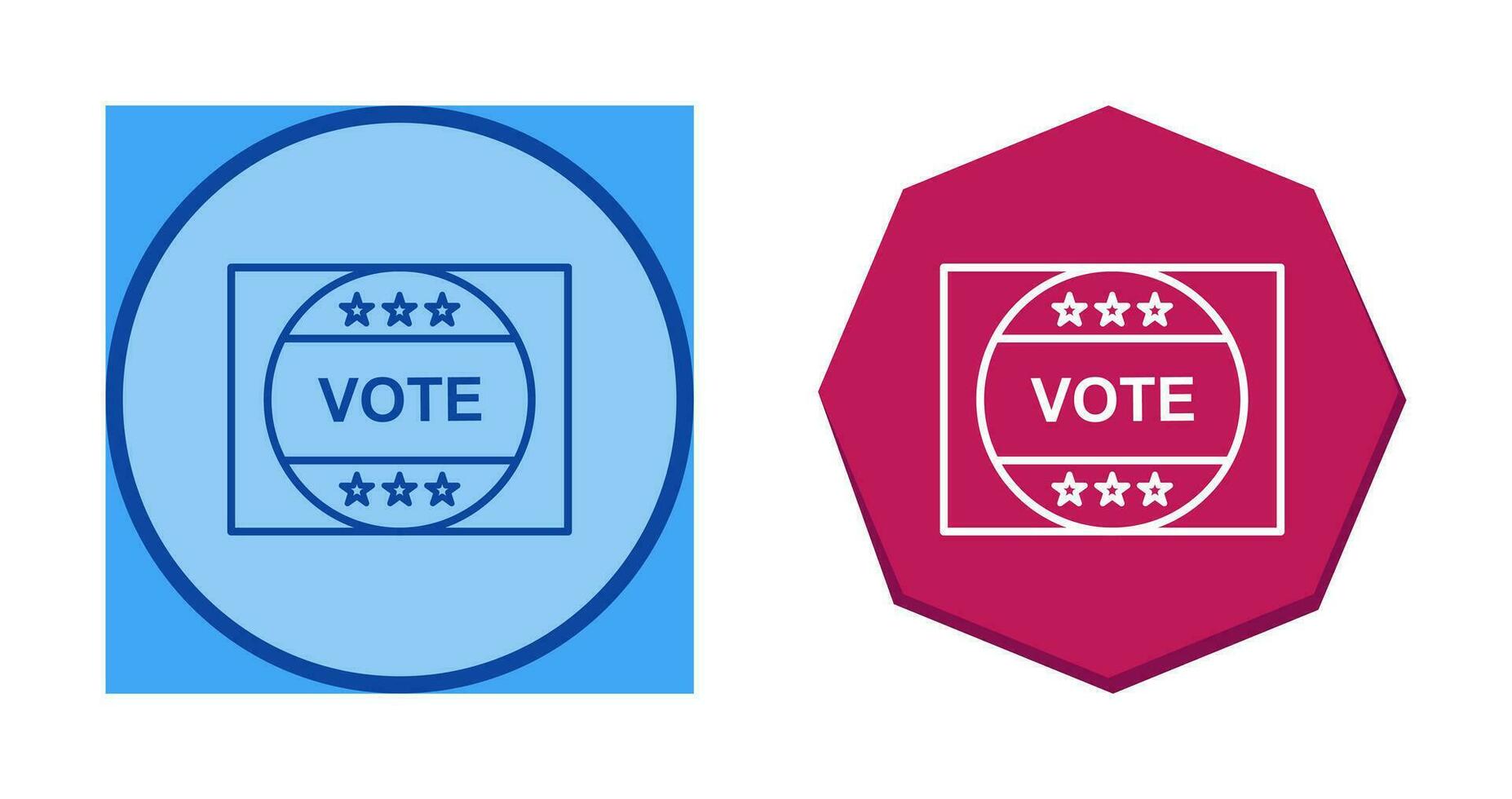 Vote Sticker Vector Icon