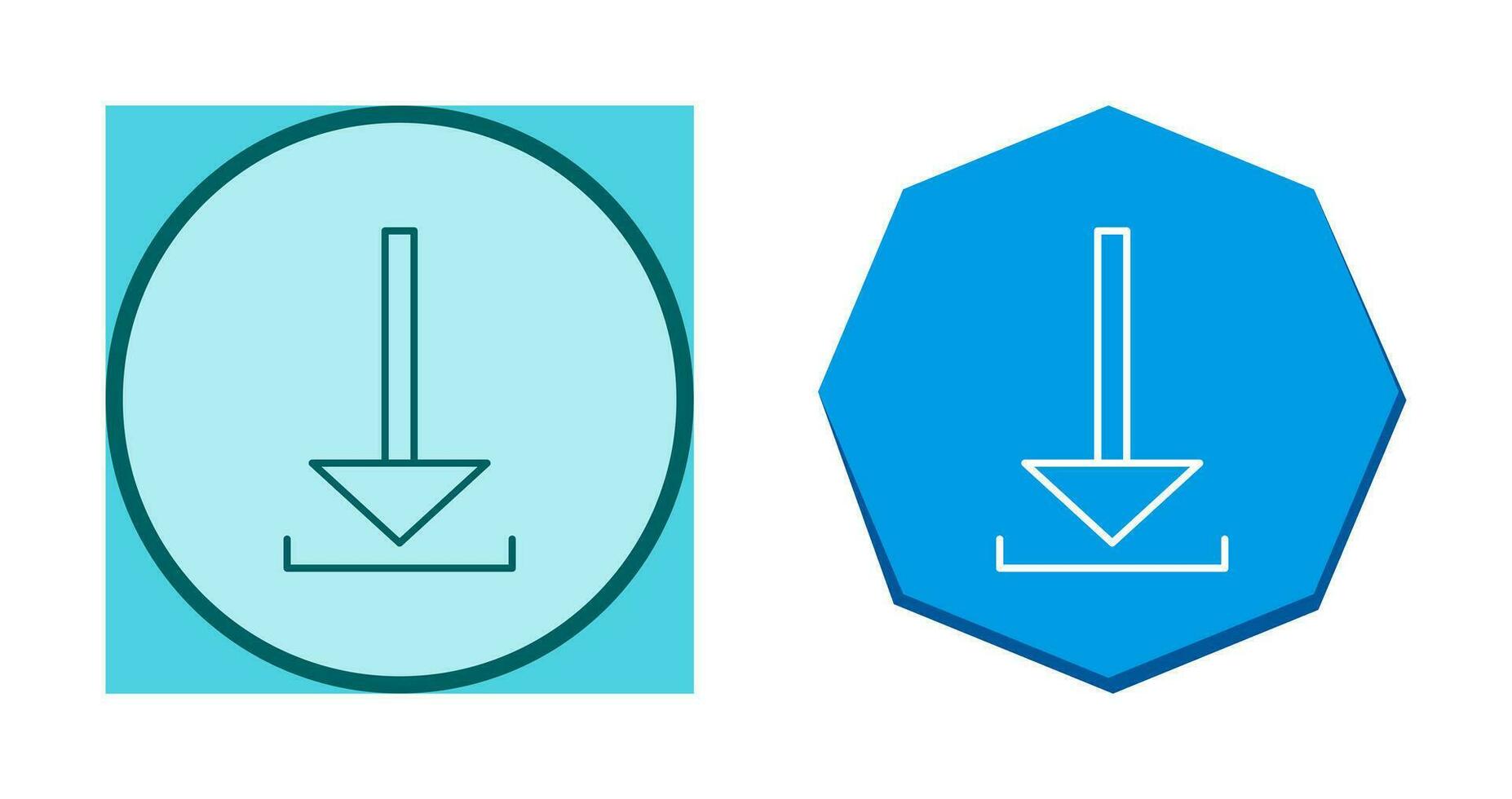 Unique Download Vector Icon