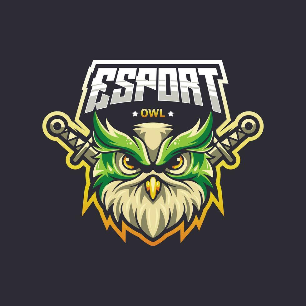owl esports logo, owl logo template. vector