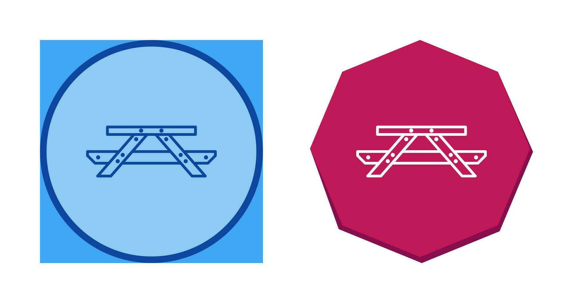 Picnic of Table Vector Icon