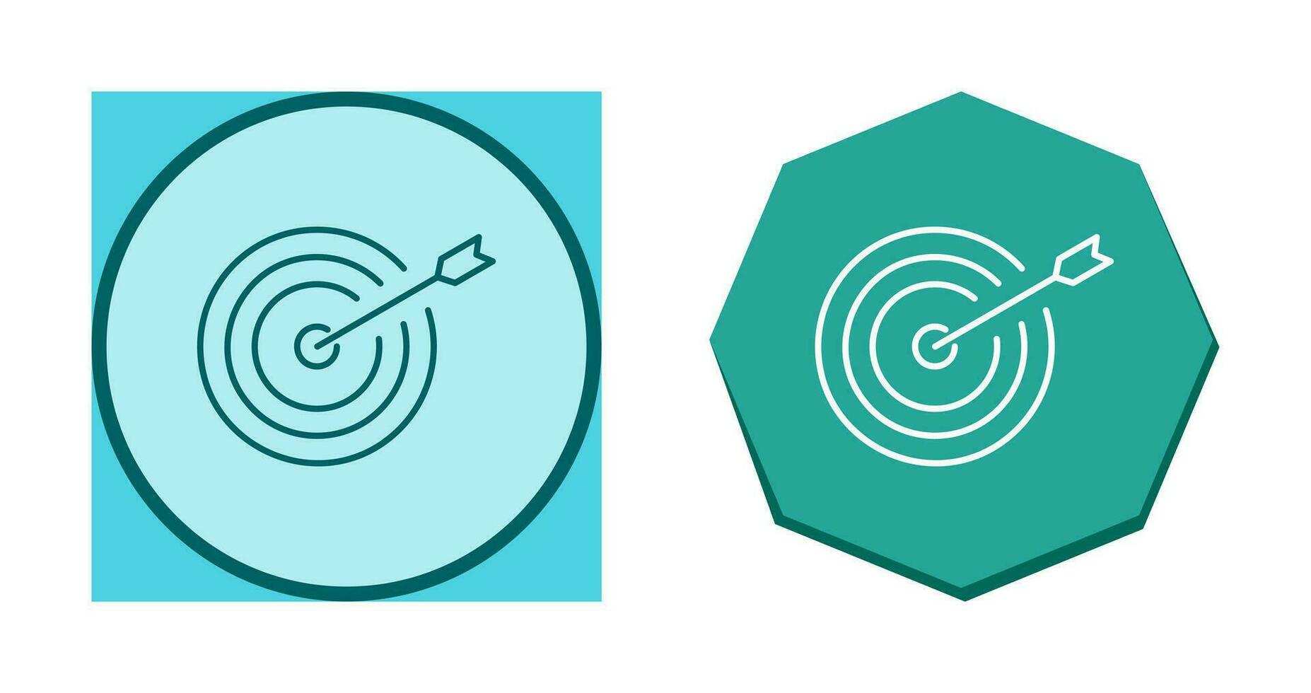 Unique Dartboard Vector Icon