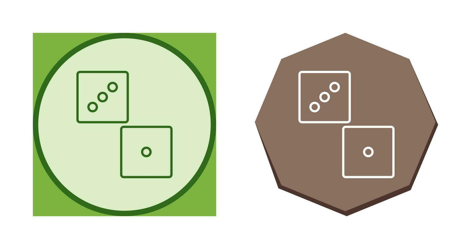 Unique Dice Vector Icon