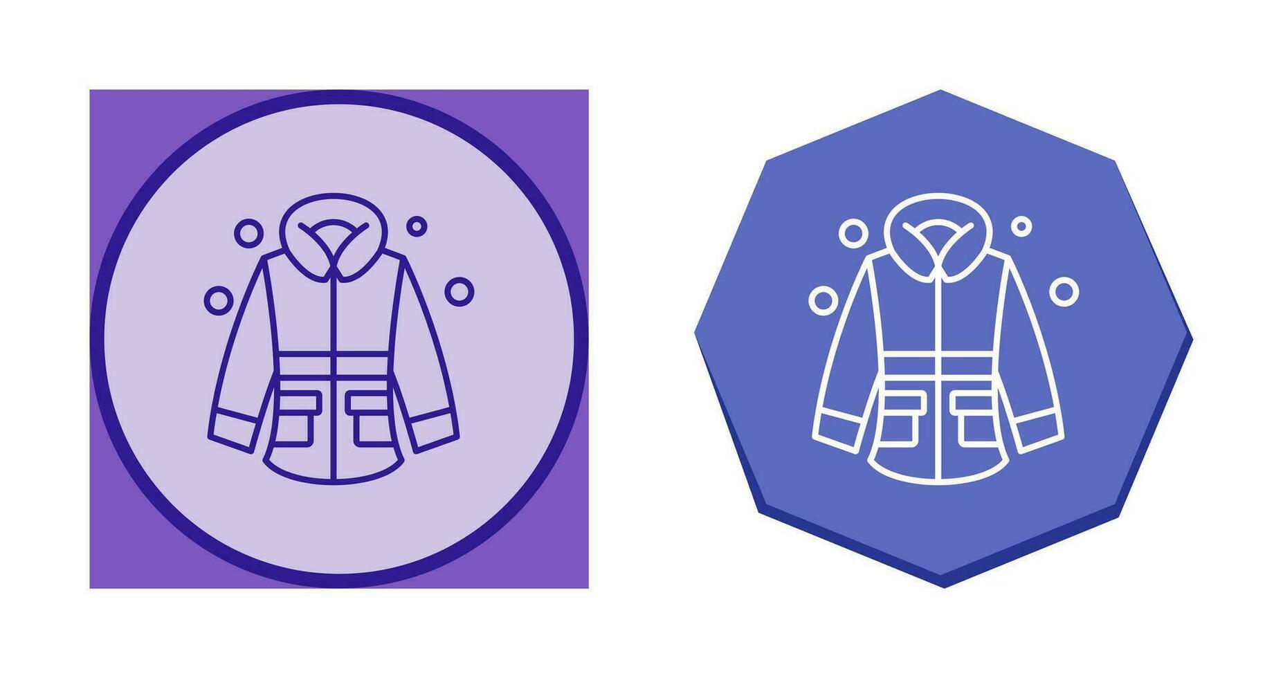 icono de vector de chaqueta de invierno