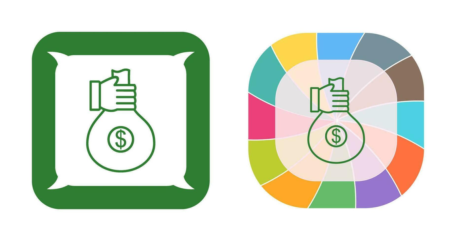 Unique Money Sharing Vector Icon