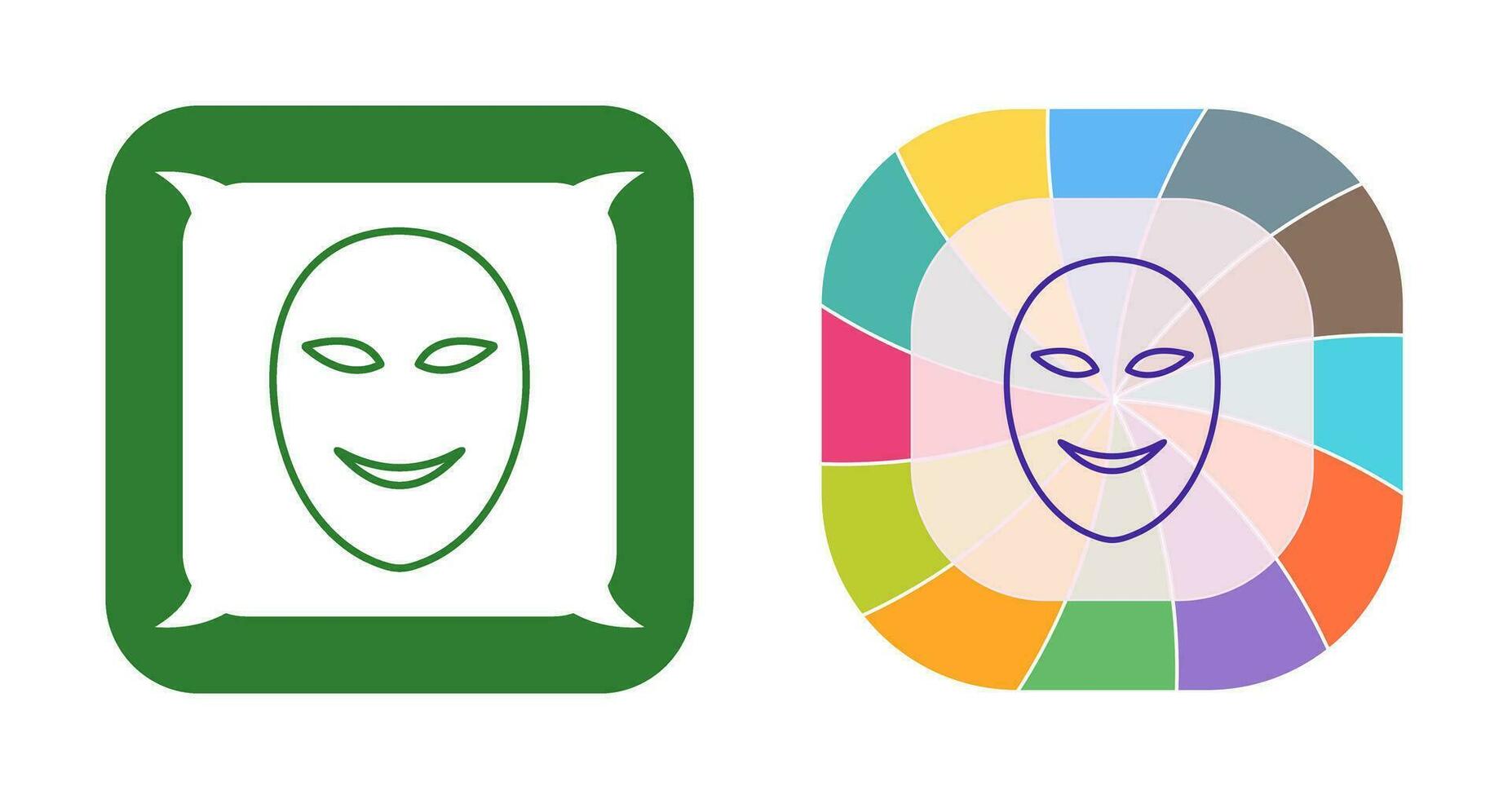 Ancient Face Mask Vector Icon