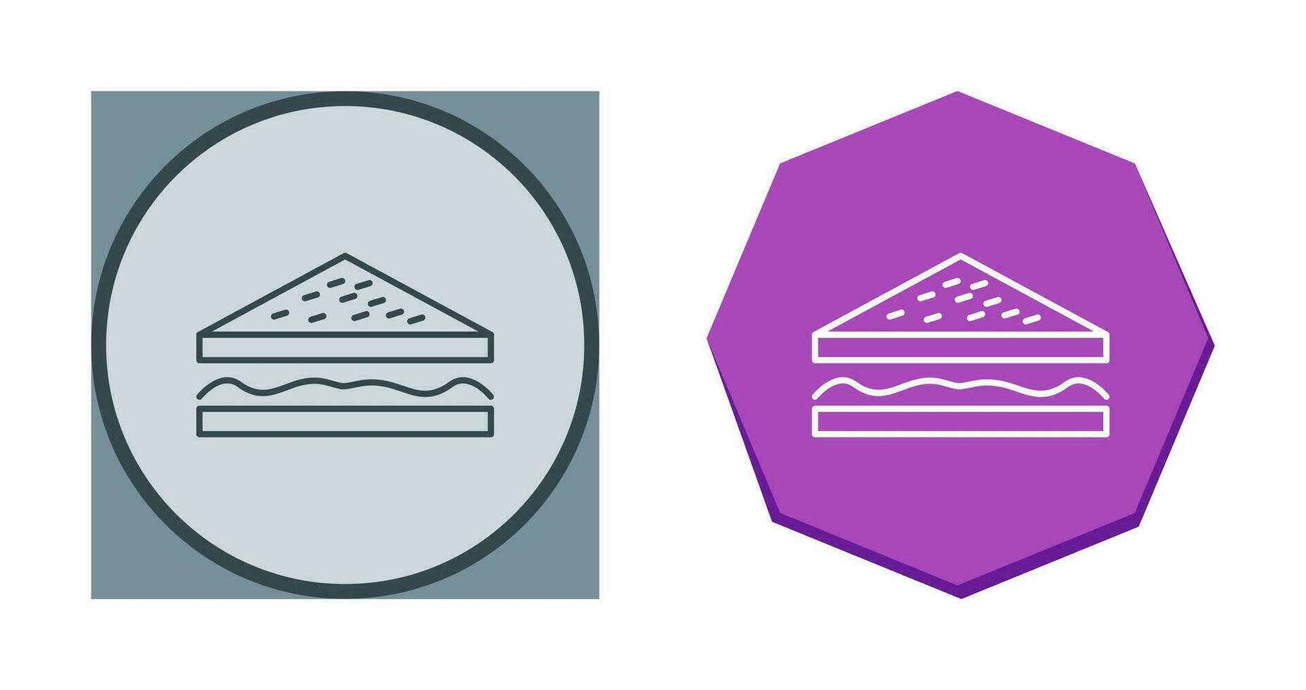 Unique Sandwich Vector Icon