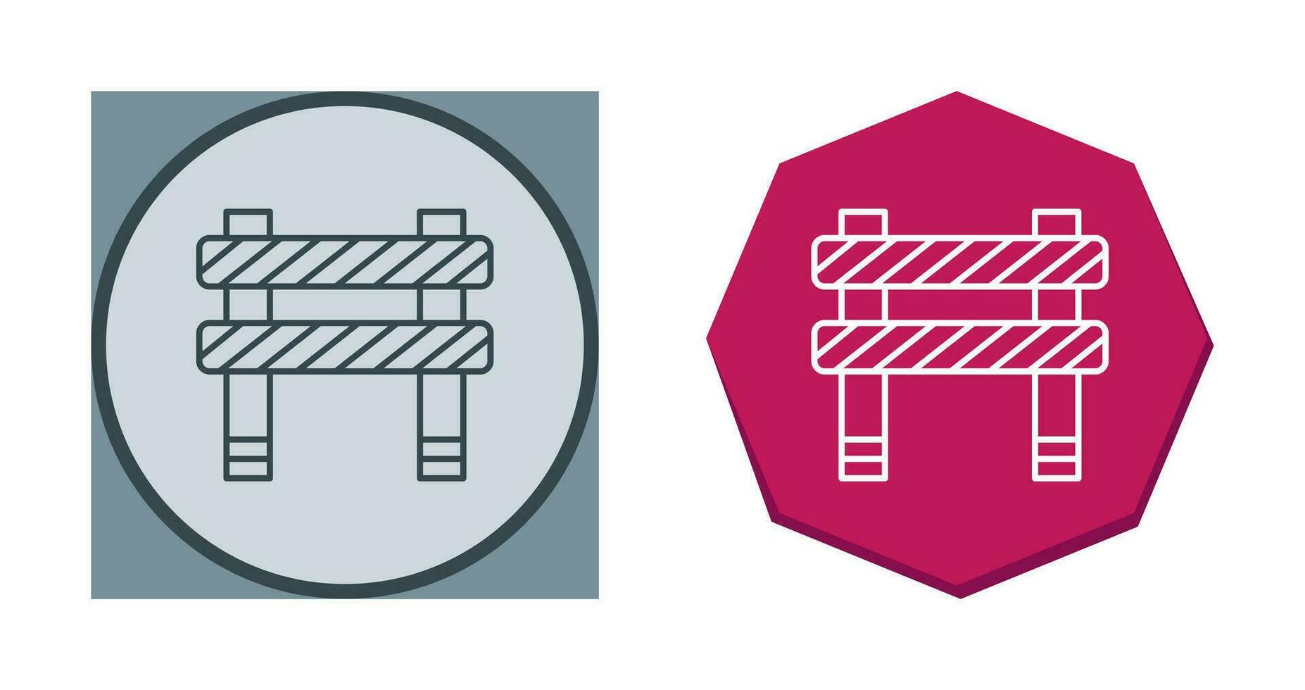 Unique Barrier Vector Icon