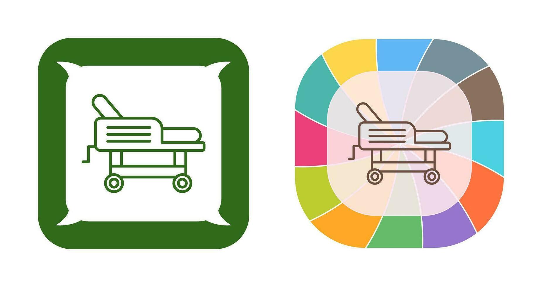 Hospital Bed Vector Icon