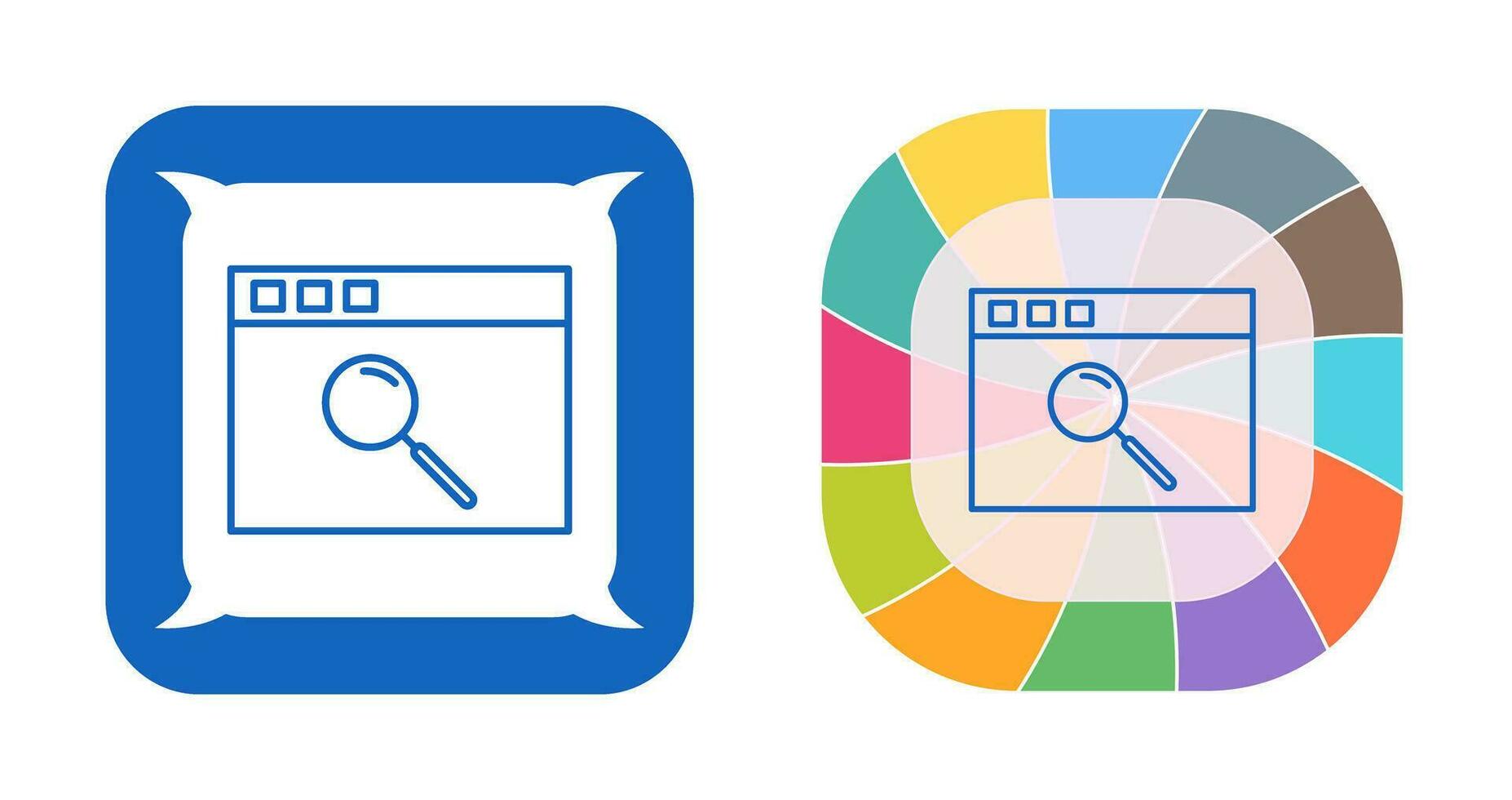 Unique Browser Vector Icon