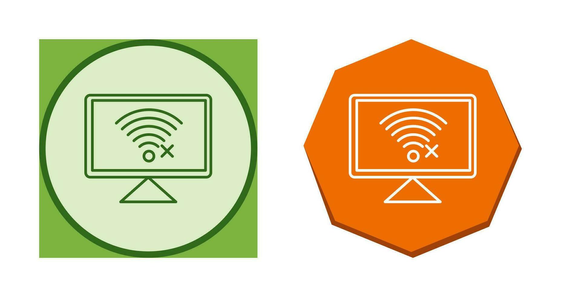 Disconnected Network Vector Icon