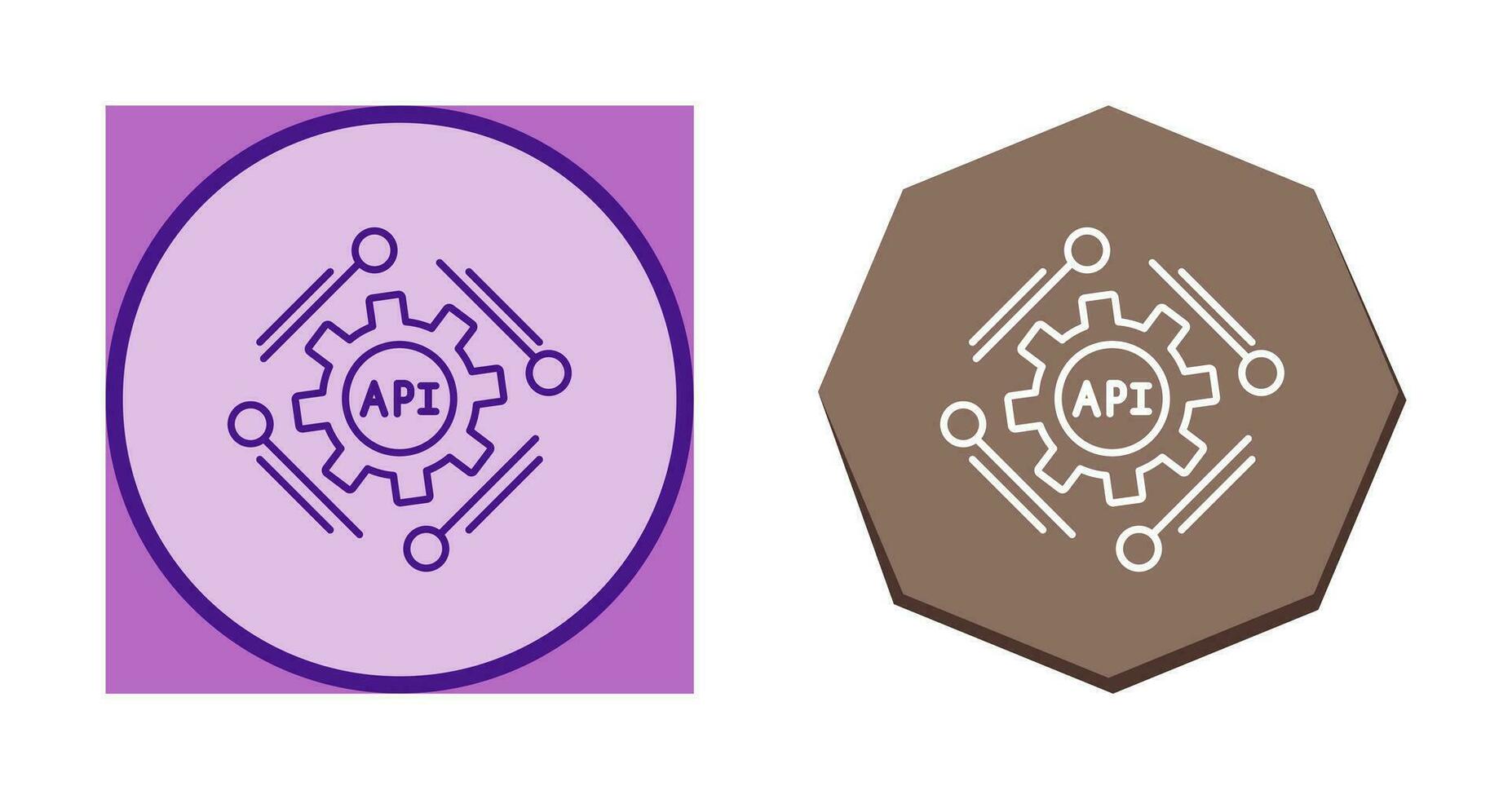 icono de vector de api