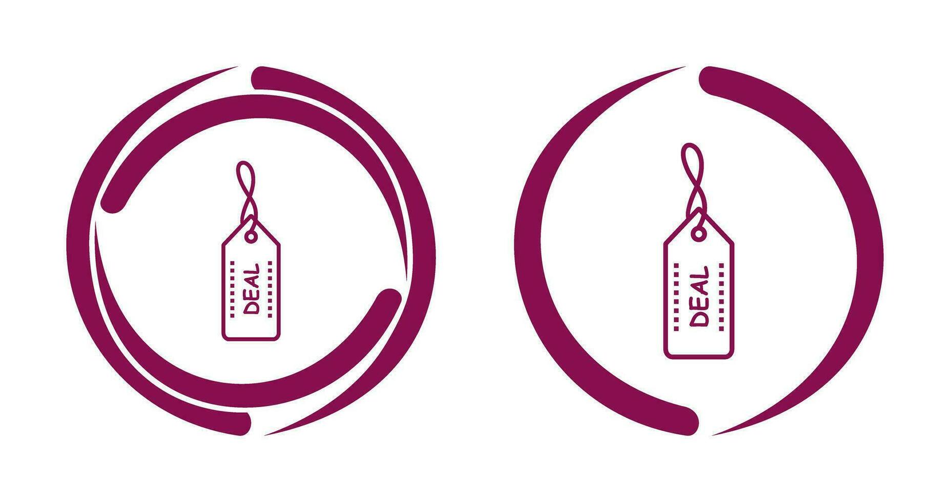Unique Online Deals Vector Icon
