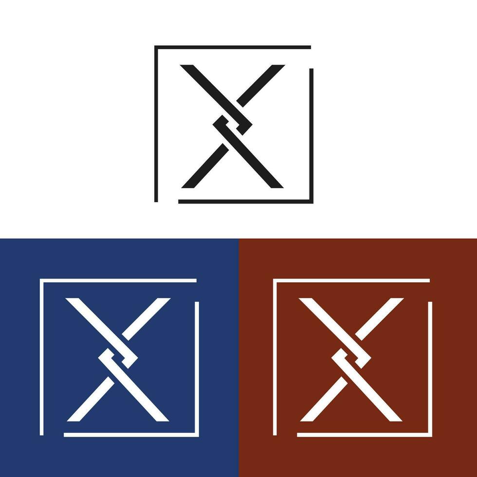 X Icon Logo vector