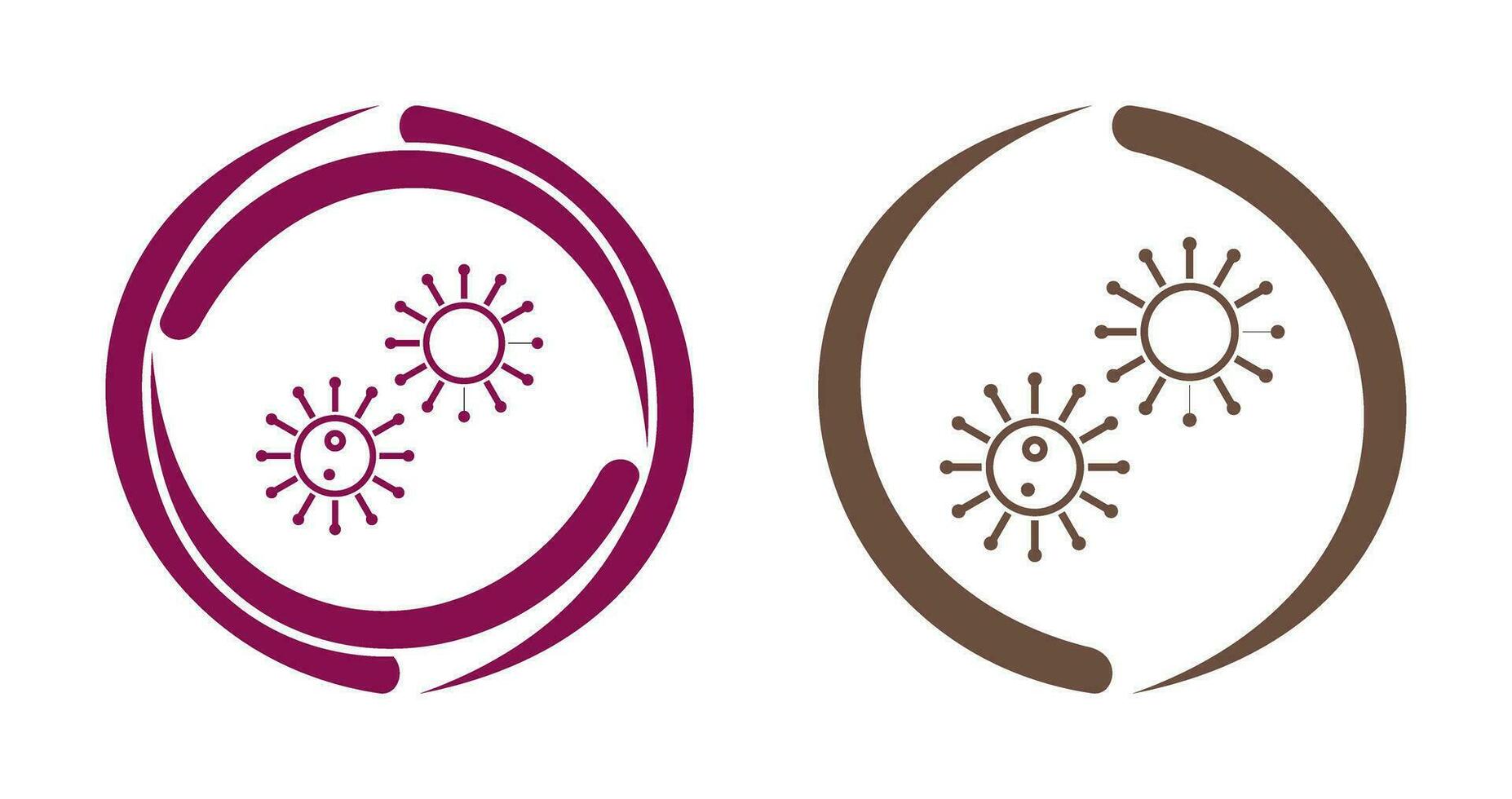 Unique Virus Vector Icon