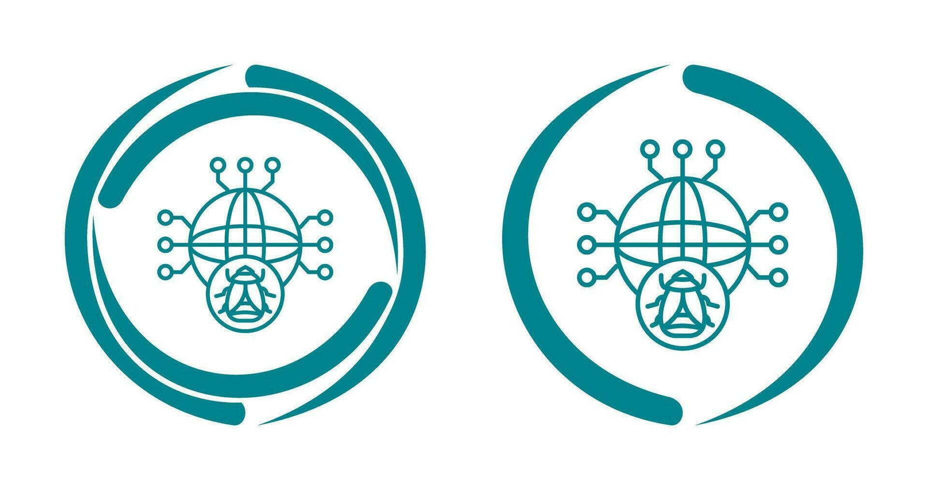 Global Malware Vector Icon