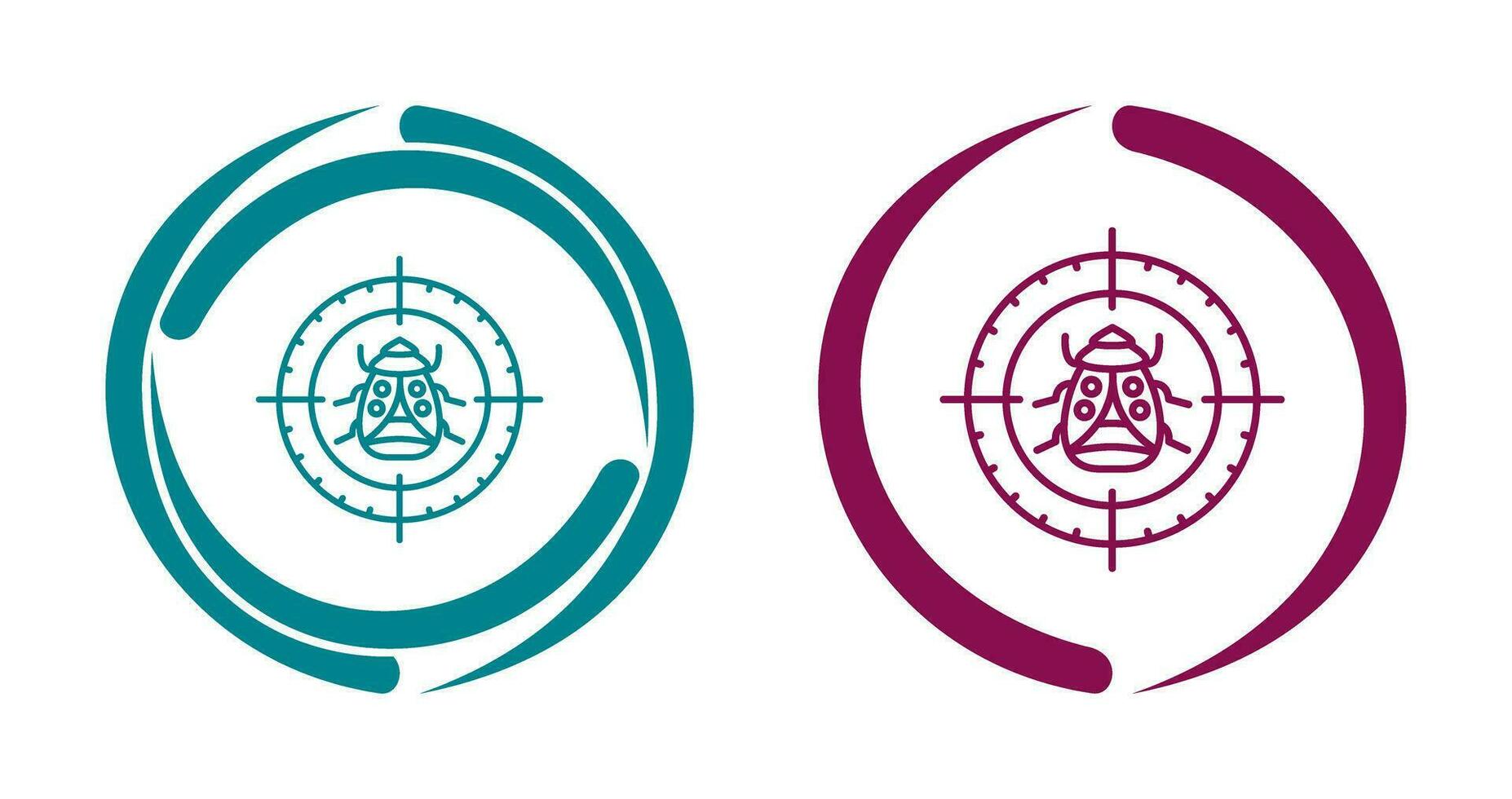 Bug Target Vector Icon