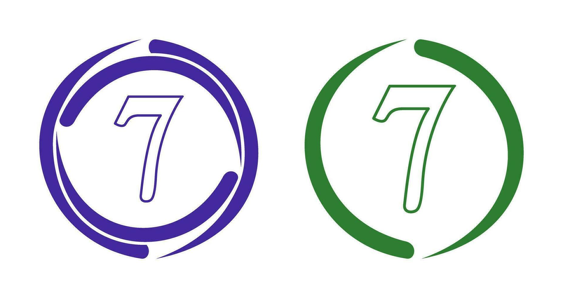 Number Seven Vector Icon