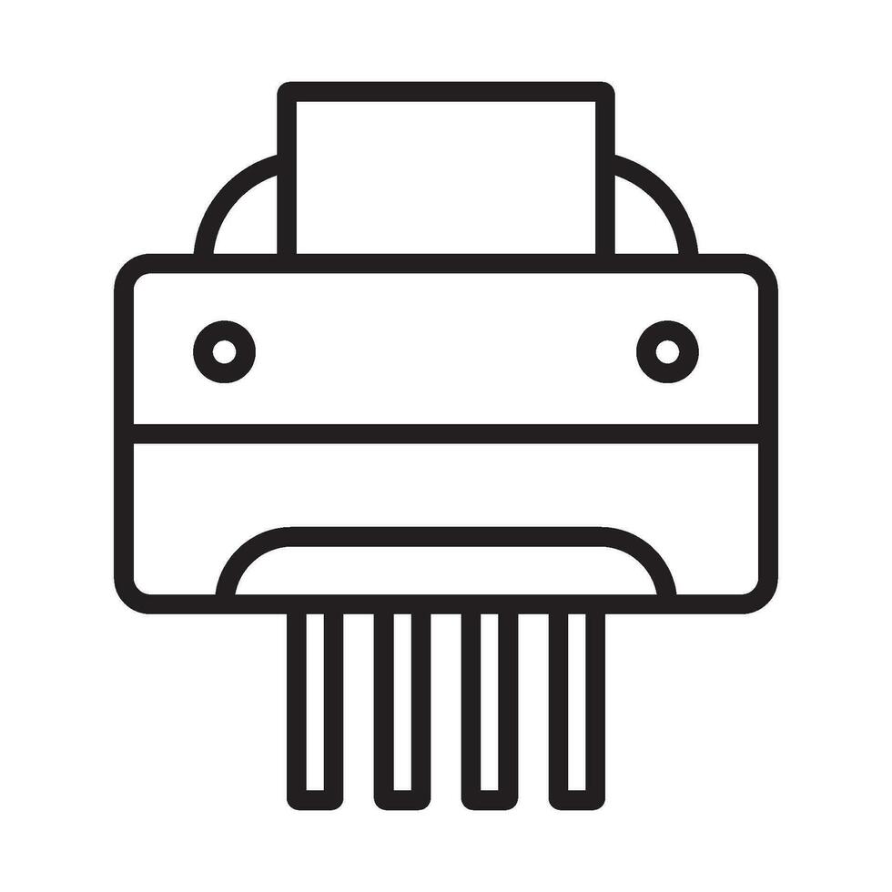 Paper shredder icon vector