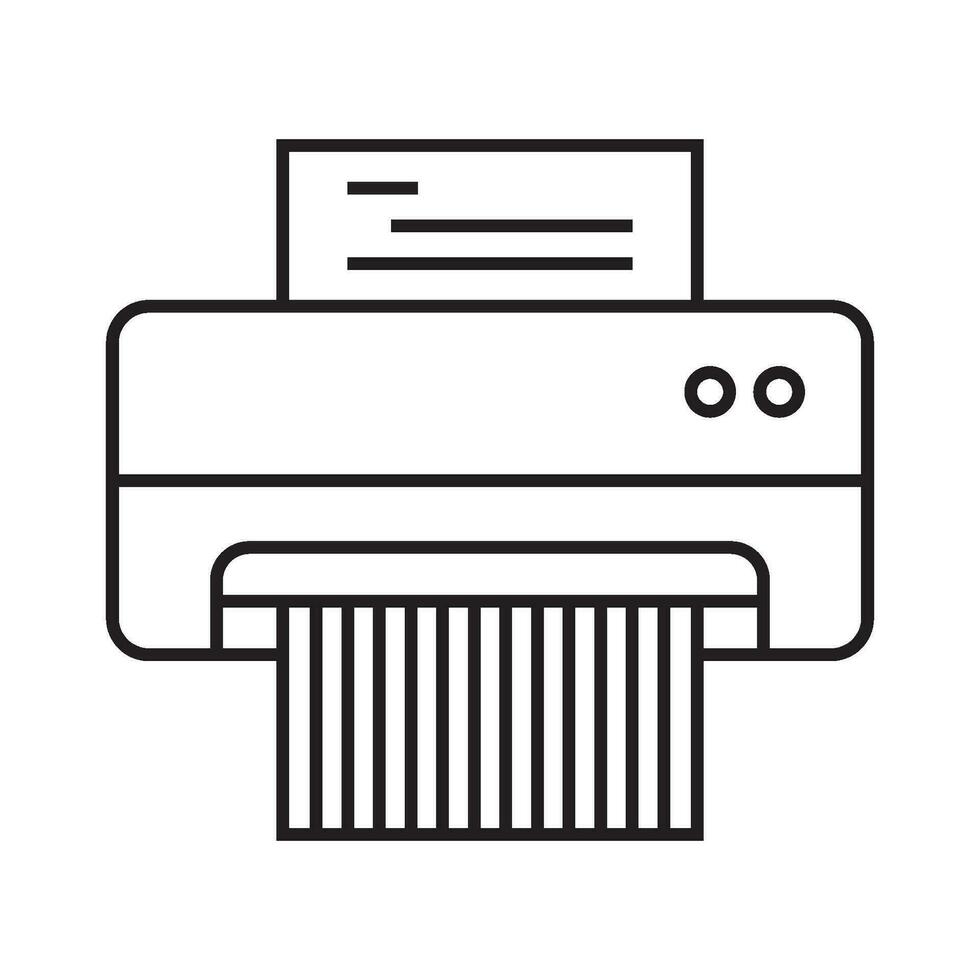 Paper shredder icon vector