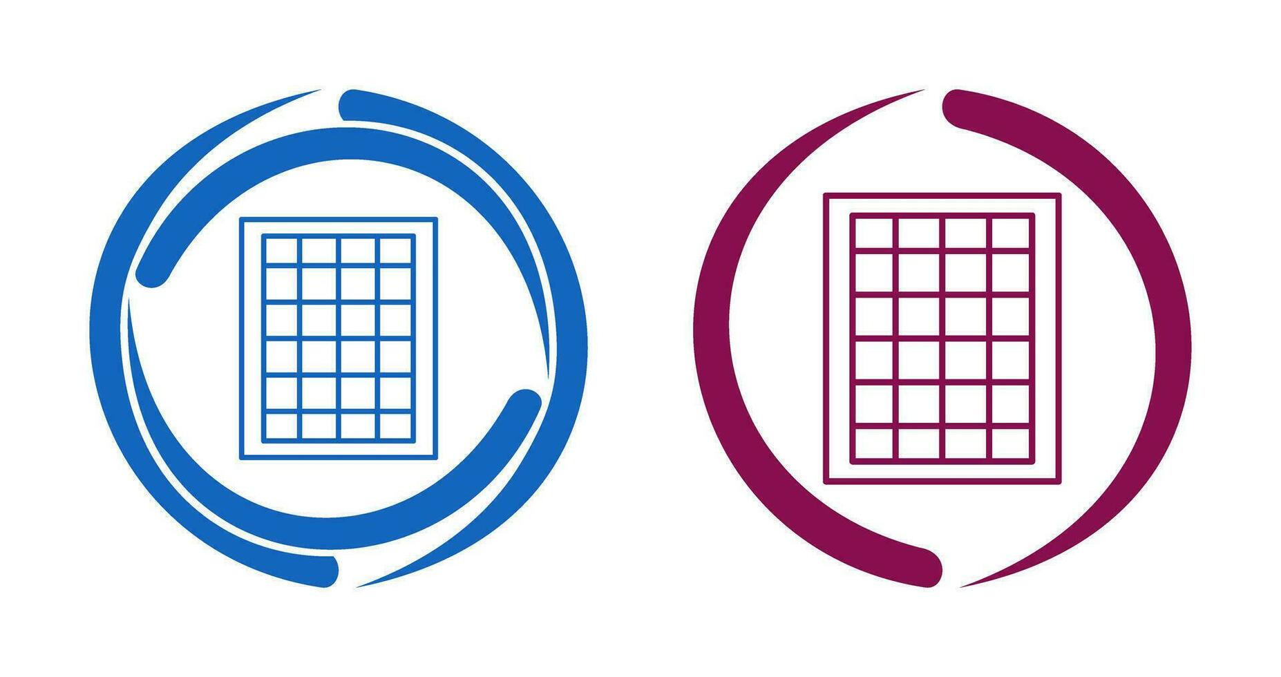 Table of Rates Vector Icon
