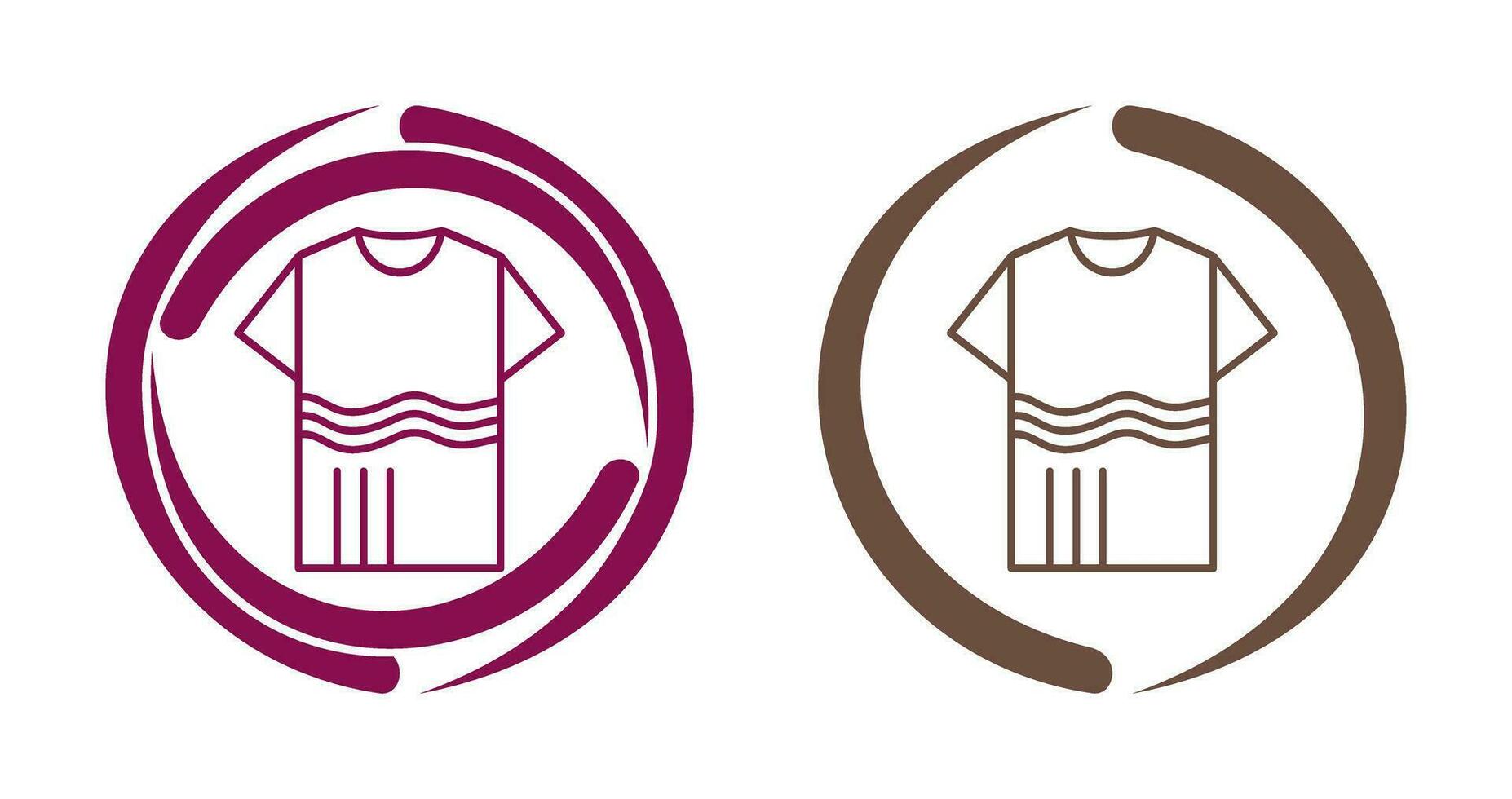 T Shirt with lines Vector Icon