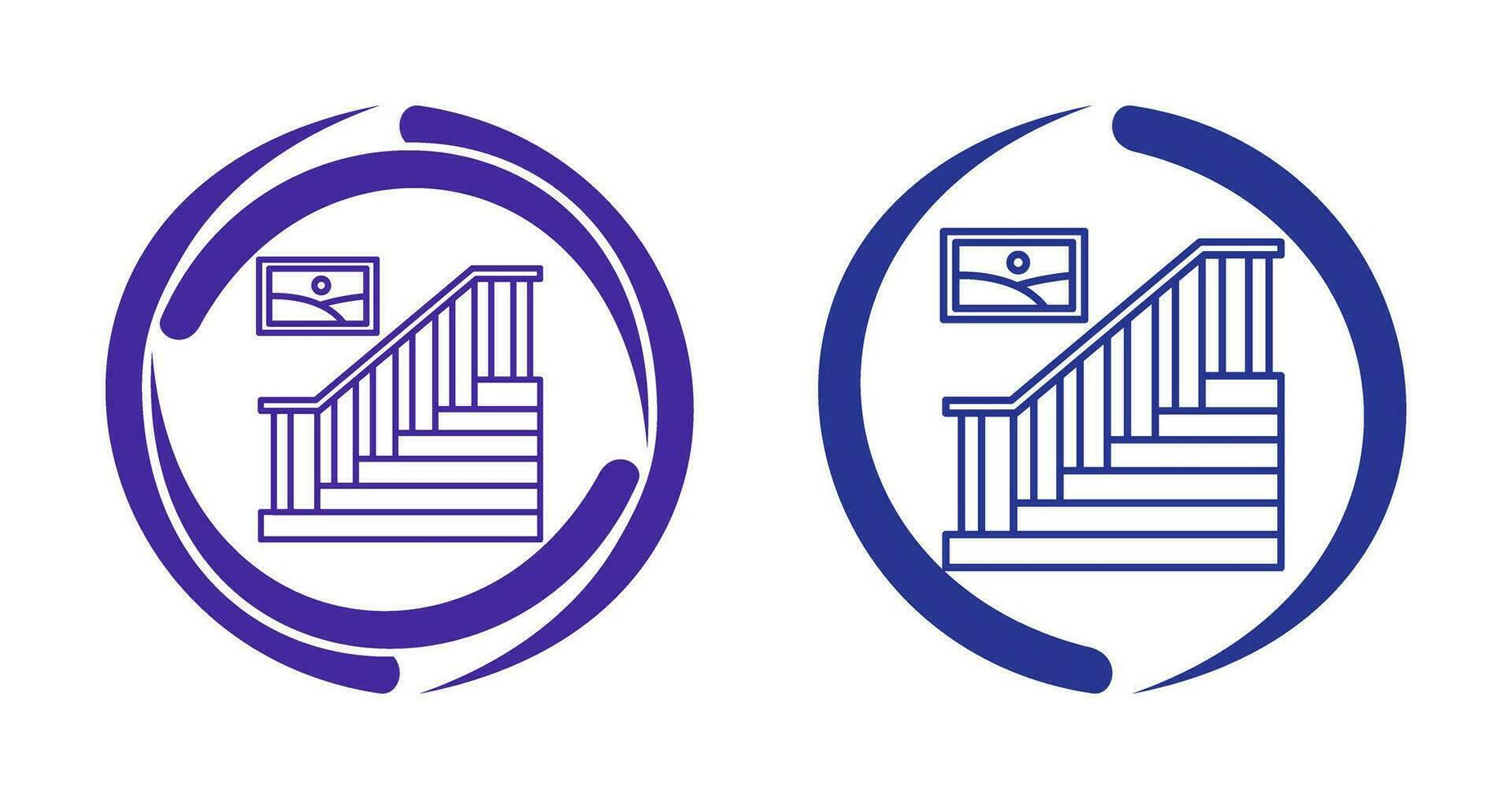 icono de vector de escalera