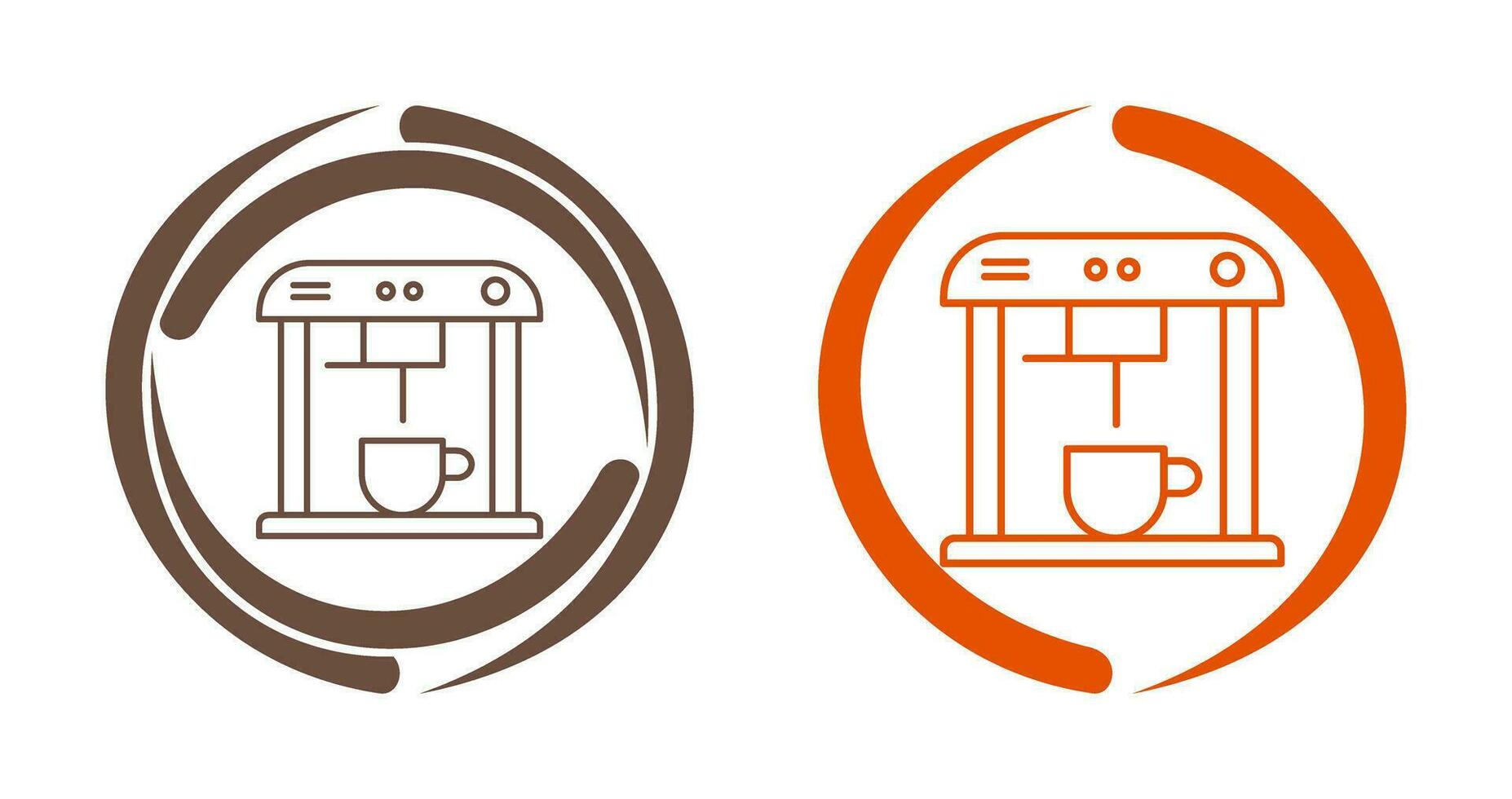 Unique Coffee Machine Vector Icon