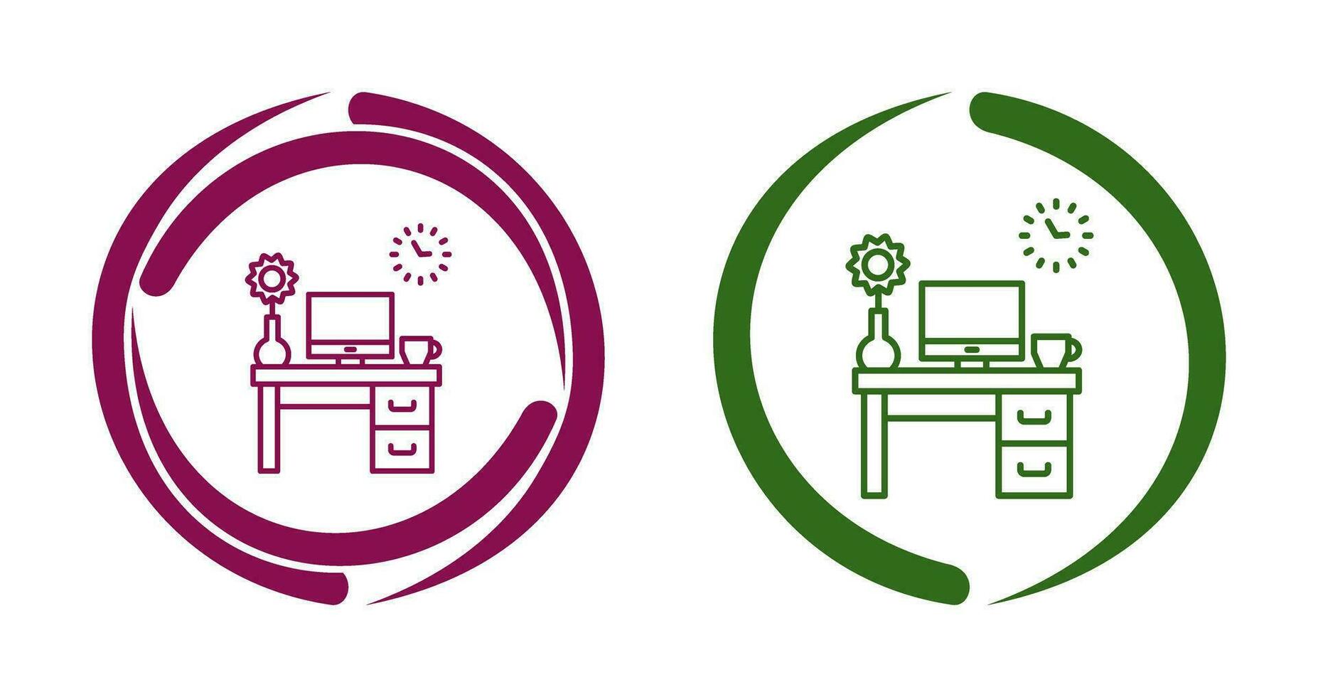 Work Table Vector Icon