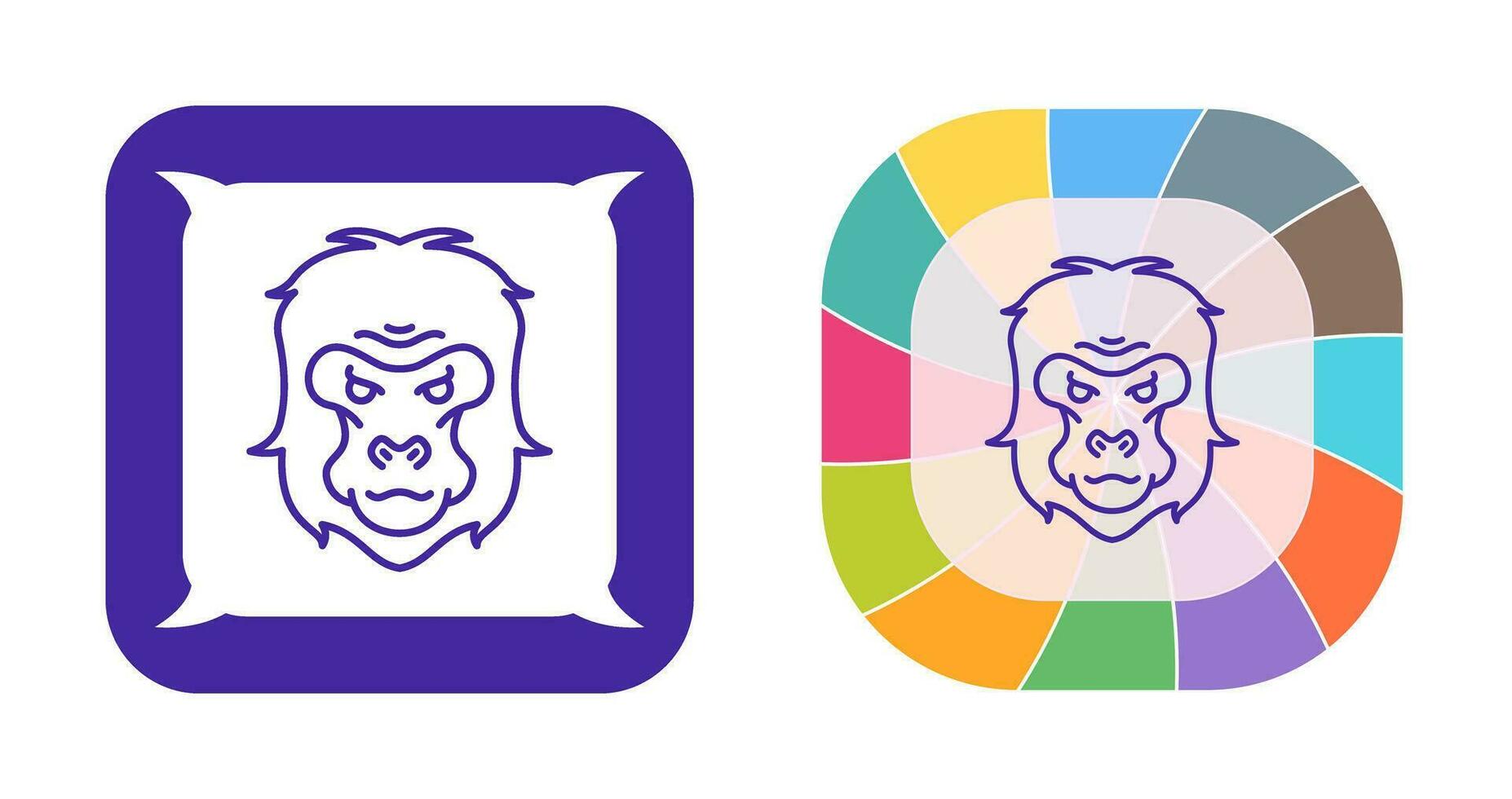 Gorilla Vector Icon