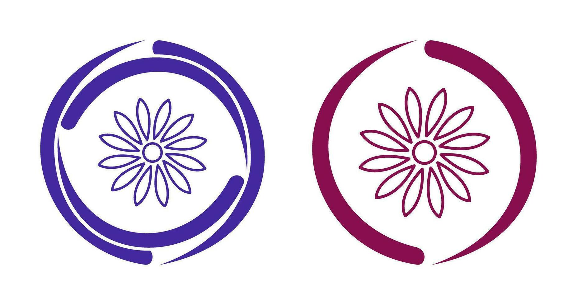 Unique Flower Vector Icon