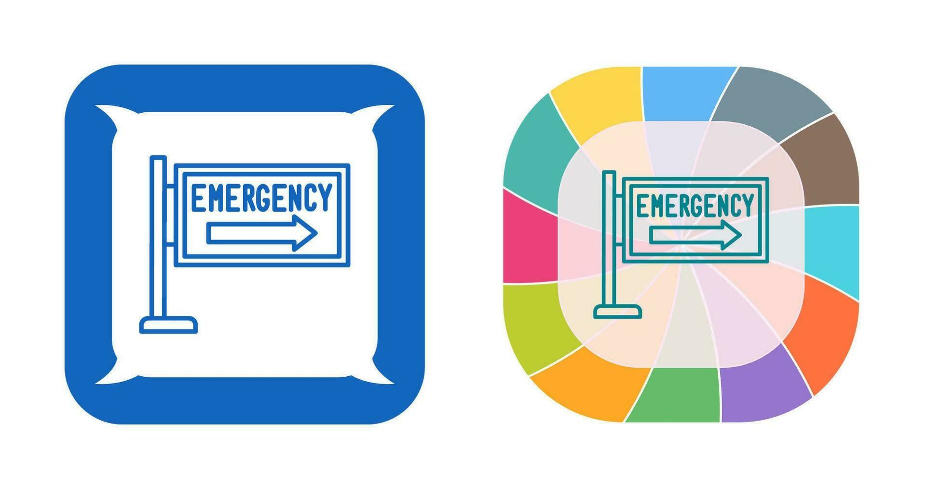 icono de vector de señal de emergencia