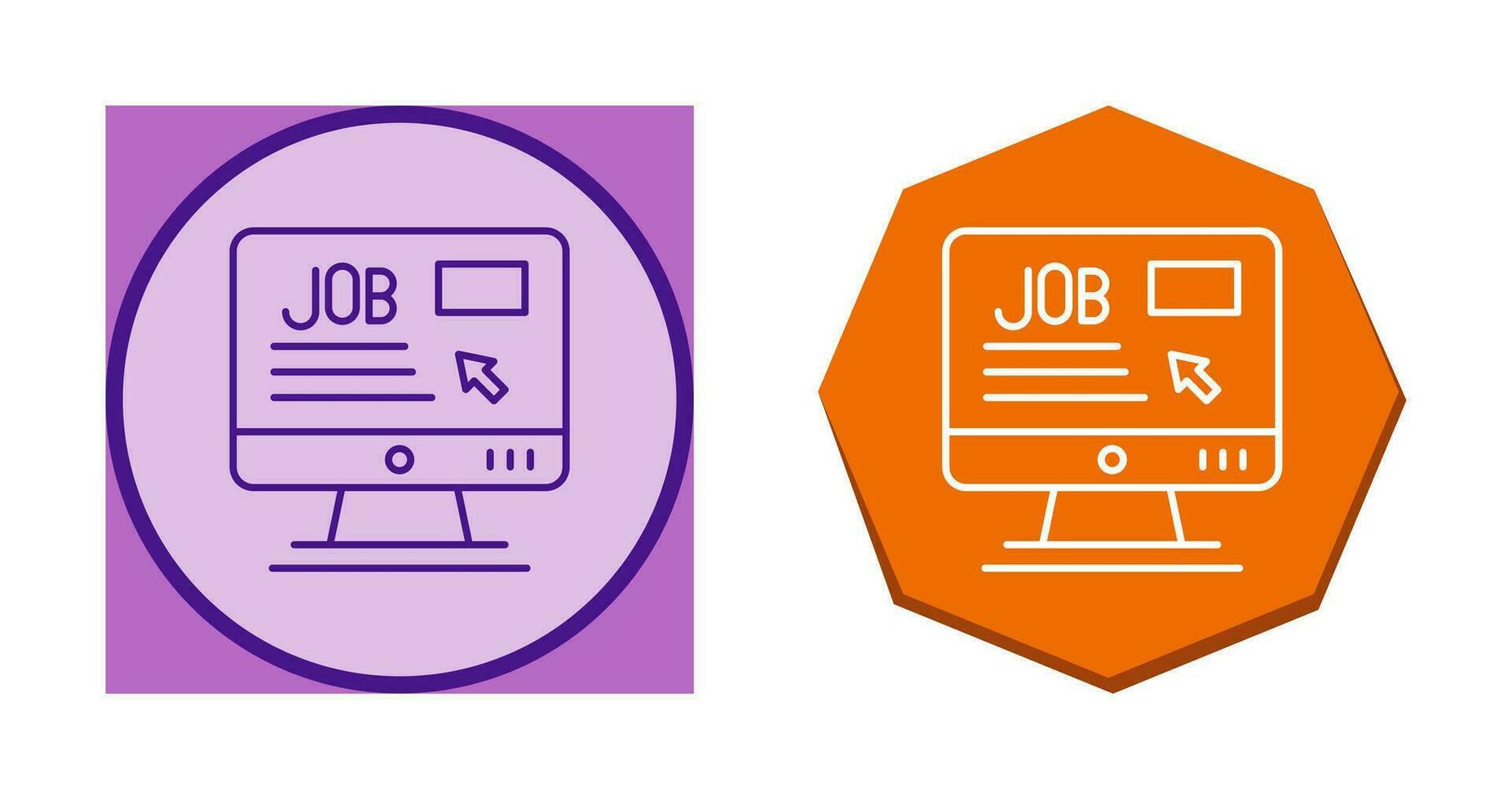 Online Job Vector Icon