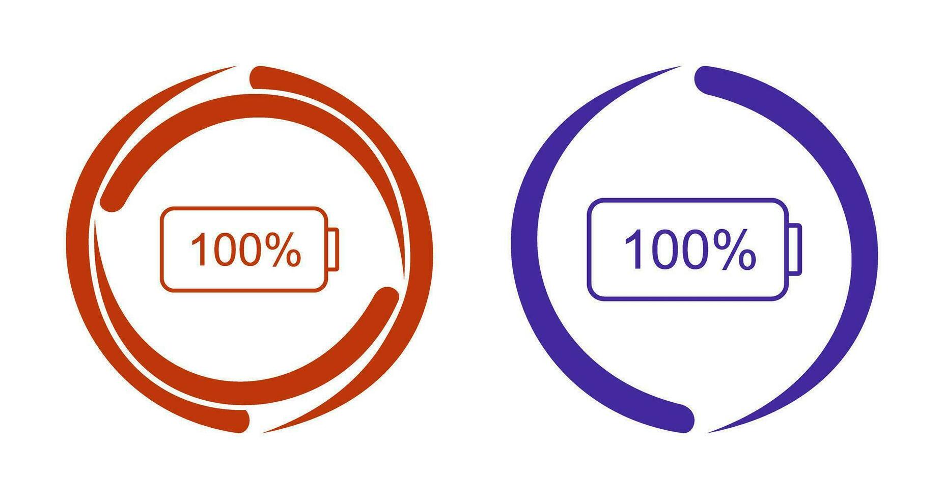 Unique Full Battery Vector Icon