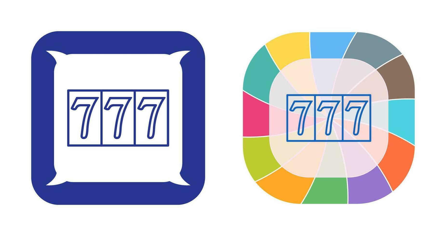 Triple Sevens Vector Icon