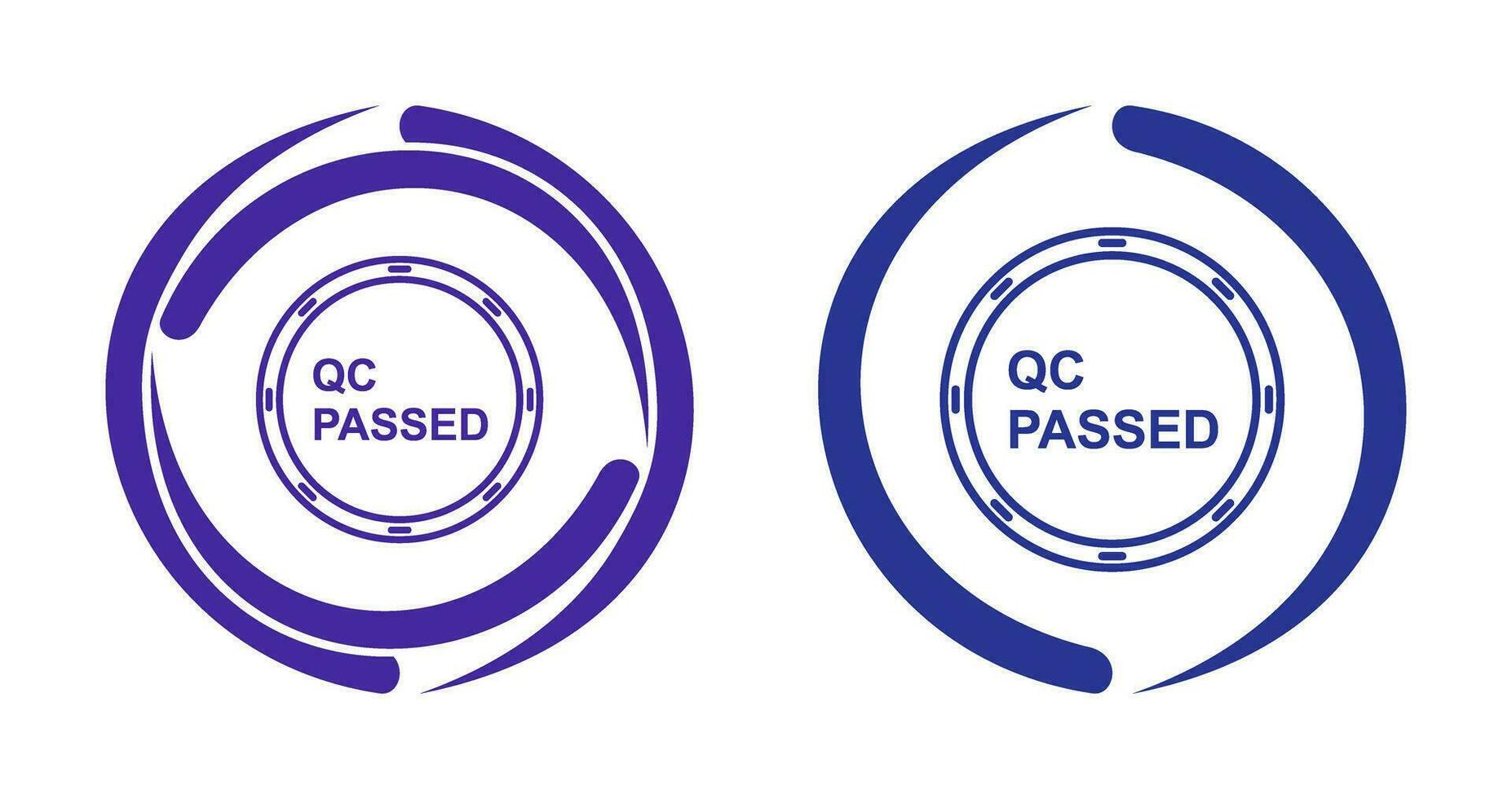 Unique QC Passed Vector Icon