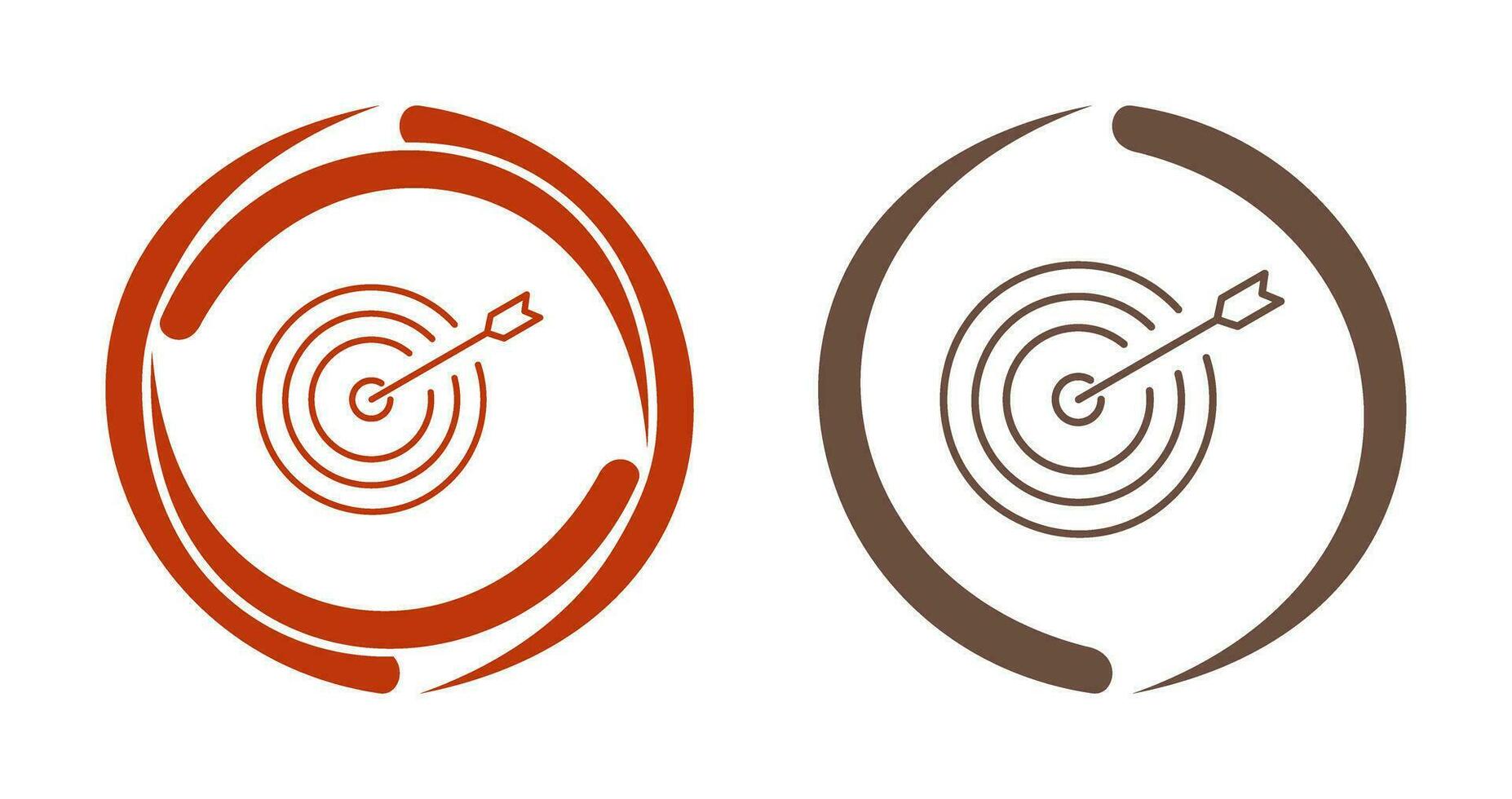 Unique Dartboard Vector Icon