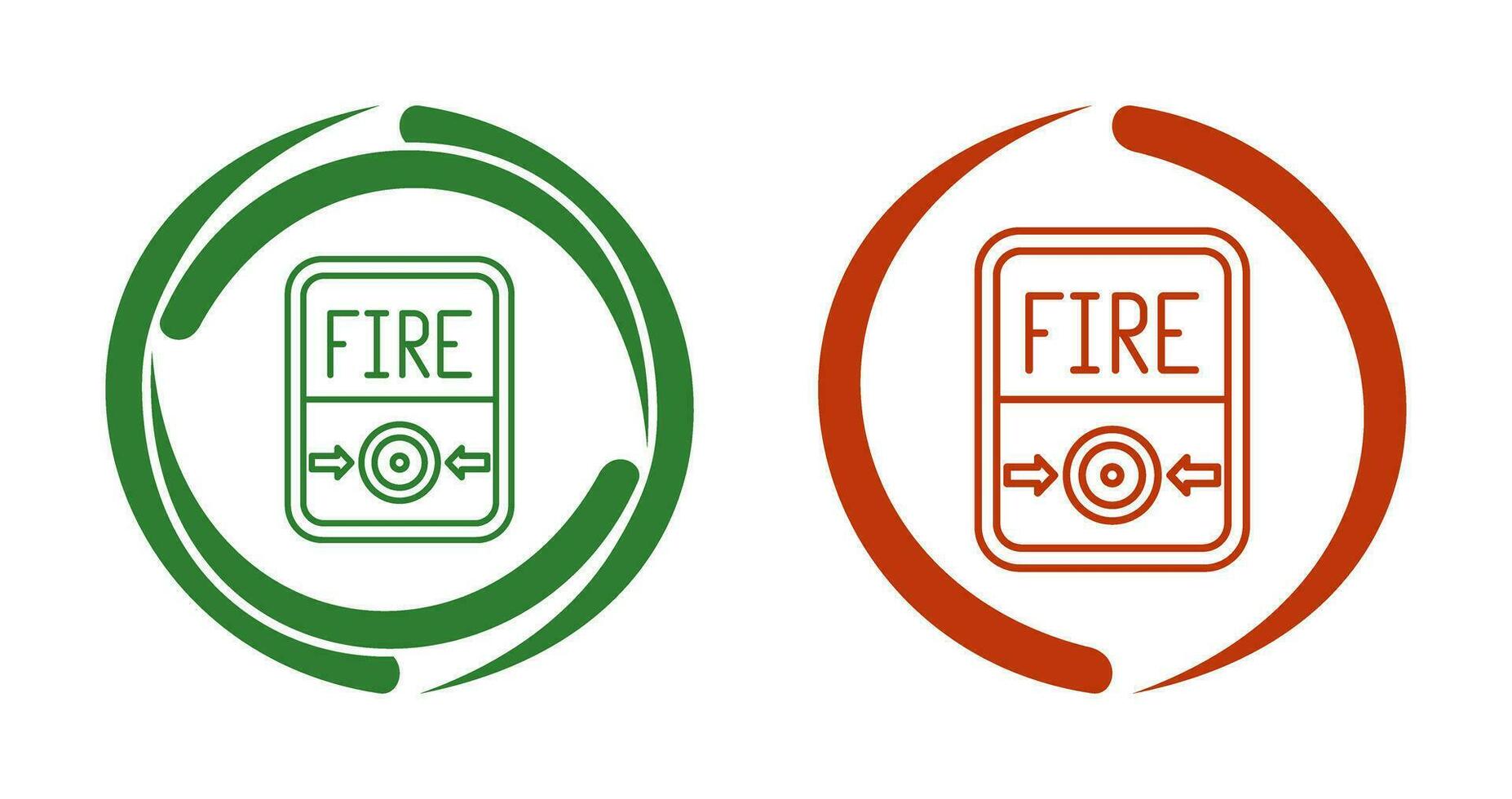Fire Button Vector Icon