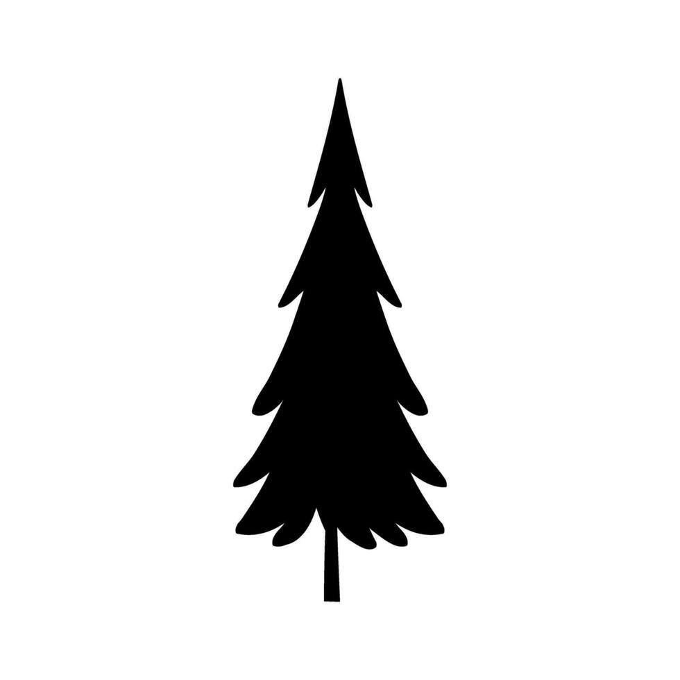 pino árbol icono vector. Navidad árbol ilustración signo. pino símbolo o logo. vector